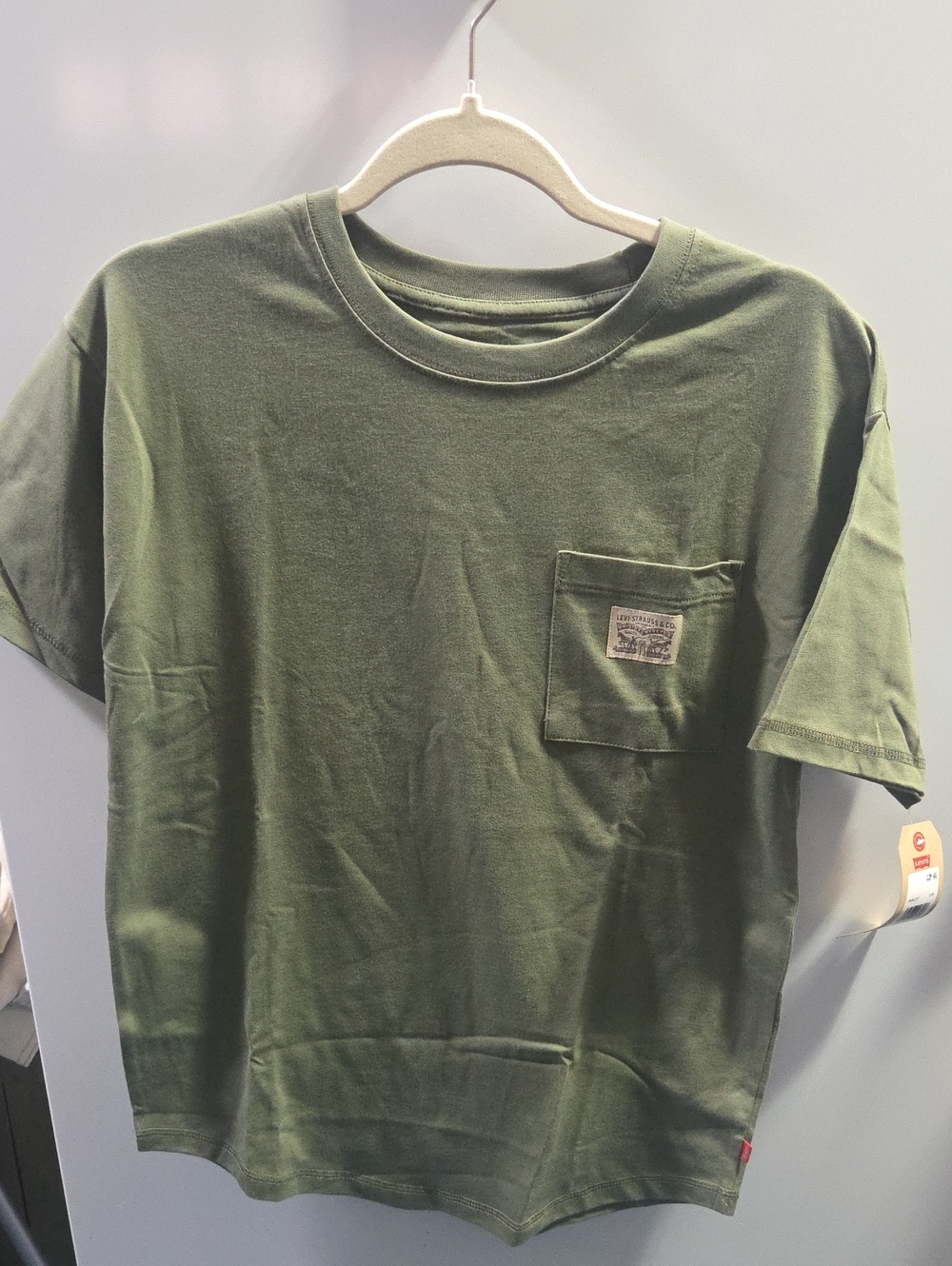 Levi's Olive Green Short-Sleeve Pocket Tee